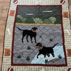 Black Lab Quilt Blanket